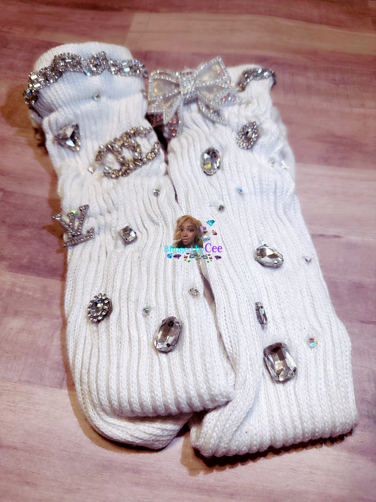 Custom Adult Bling Socks