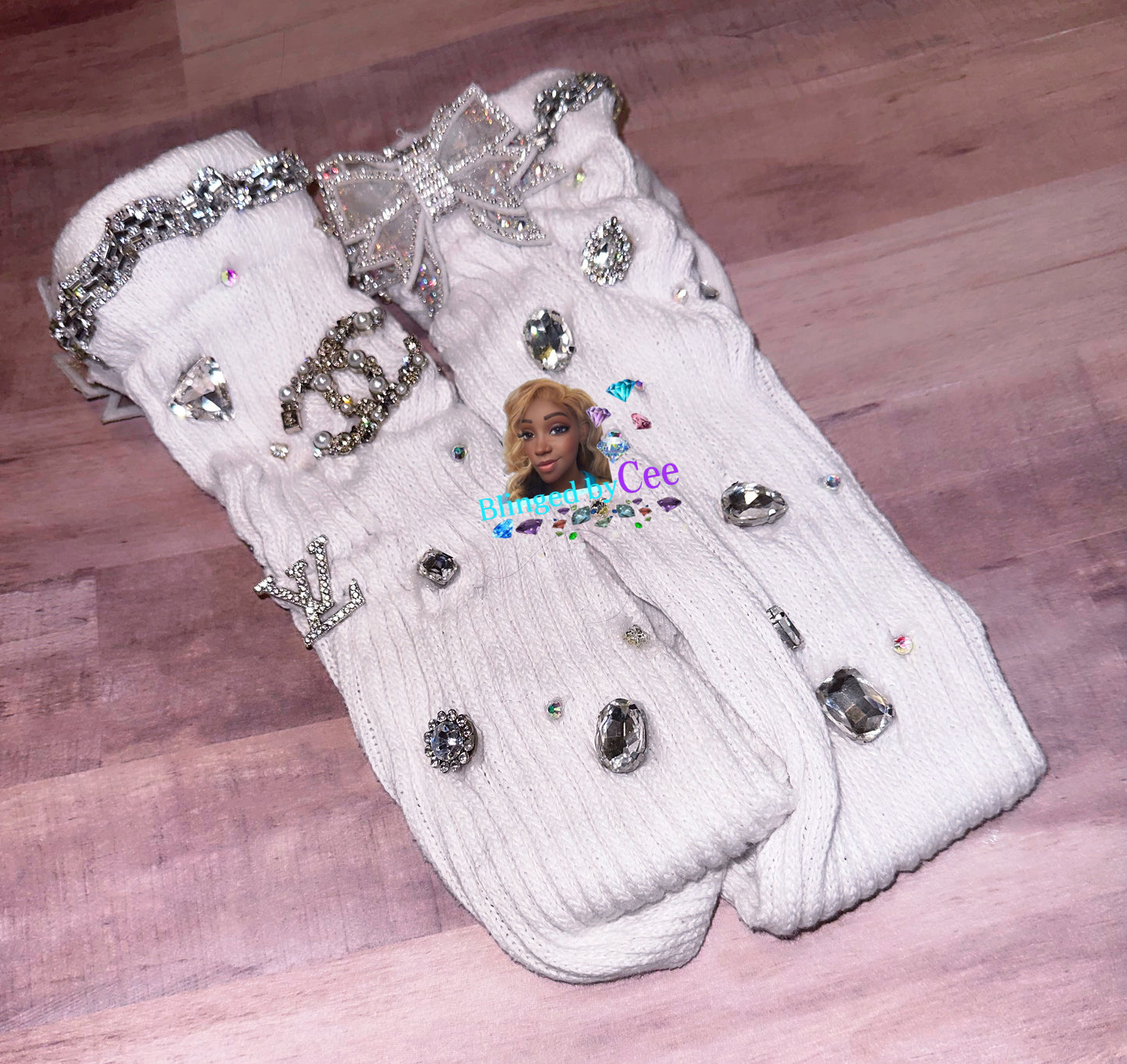 Custom Adult Bling Socks