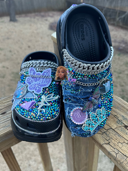 Custom Adult Mega Crush Bling Crocs