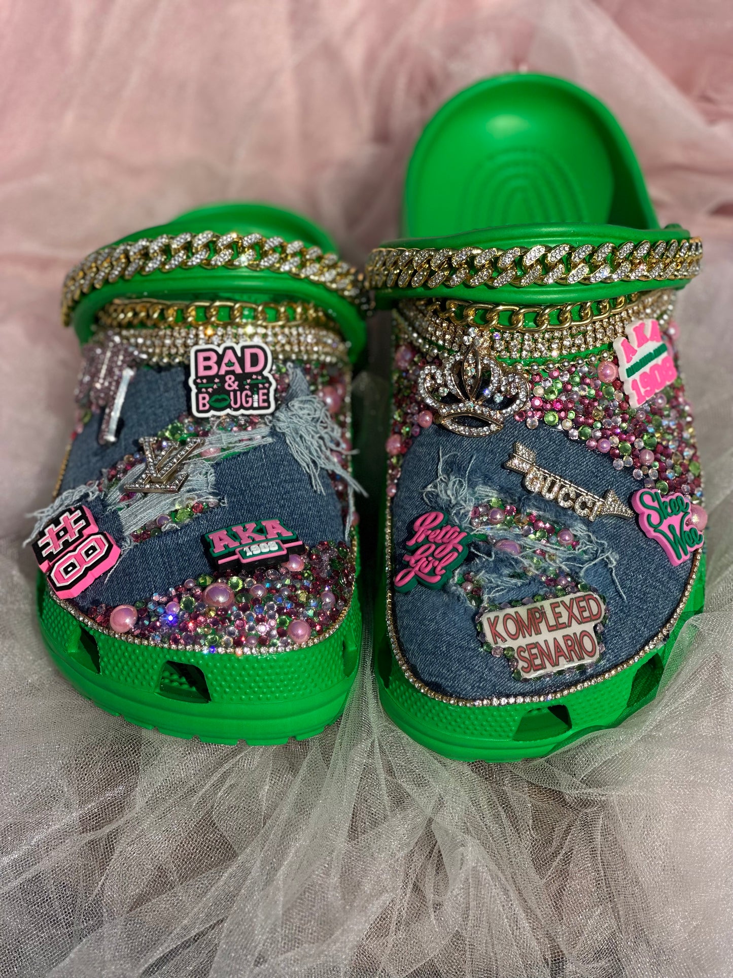 Custom Adult Blinged Crocs