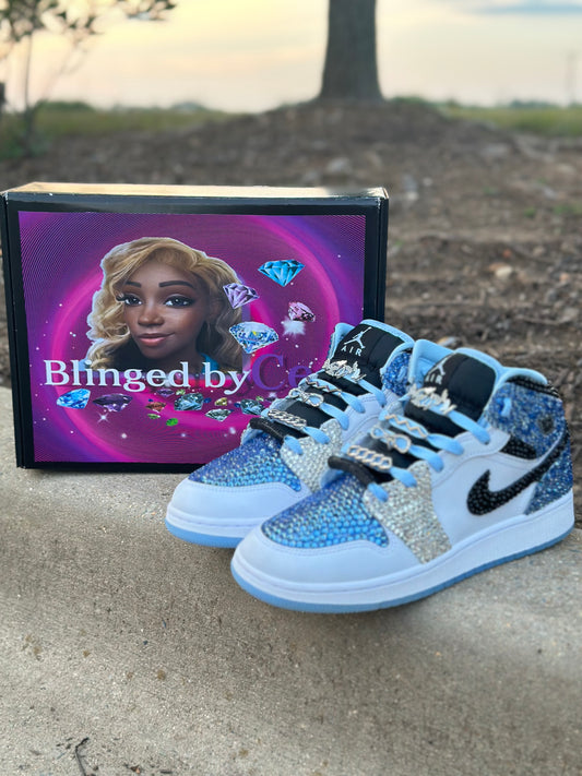 Custom Adult Blinged Sneakers