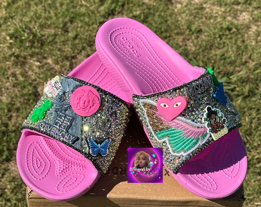 Custom Kids Bling Slides